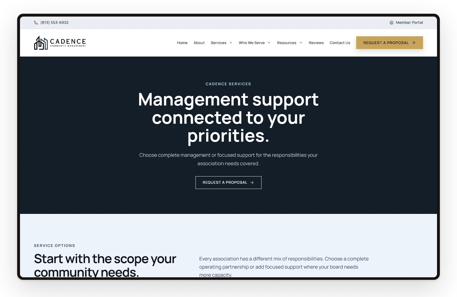 Services page
