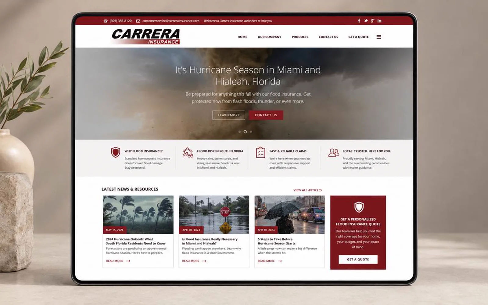 Carrera Insurance project visual 1