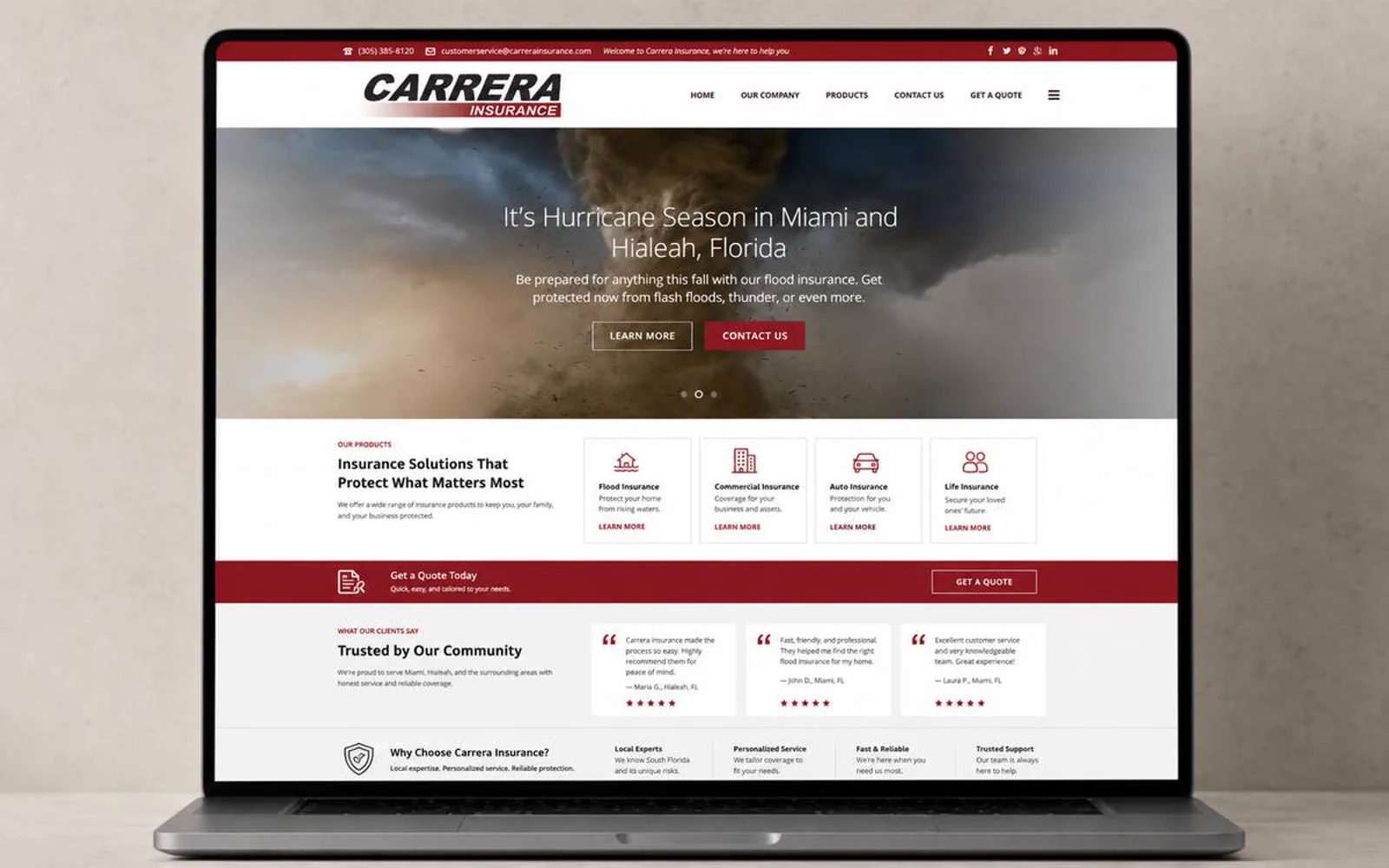 Carrera Insurance project visual 4