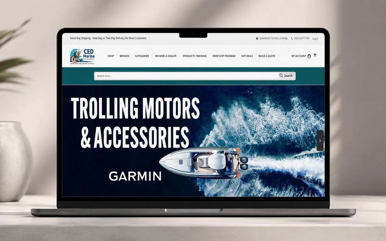CED Marine website project cover