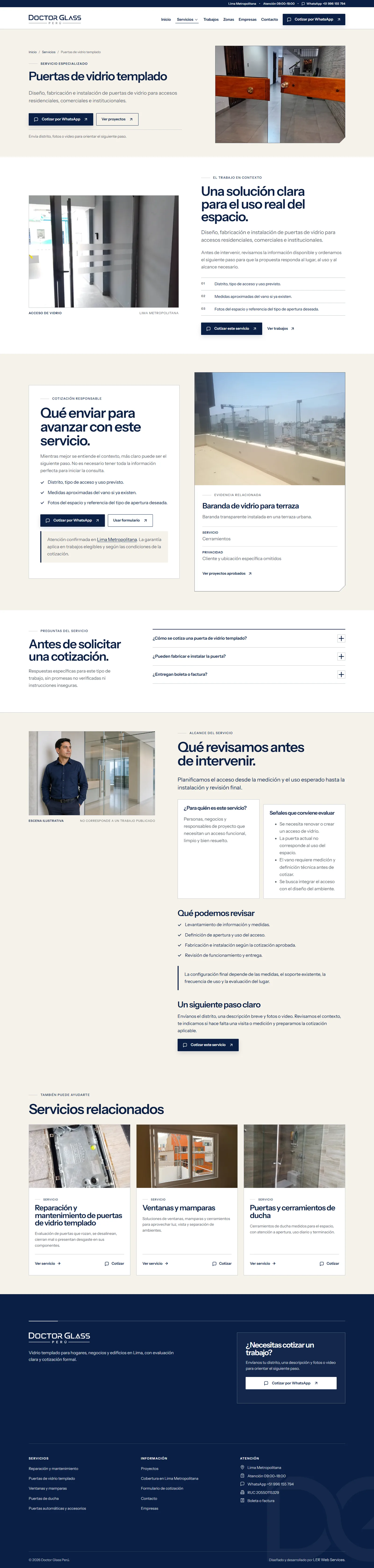 Doctor Glass Peru project visual 7