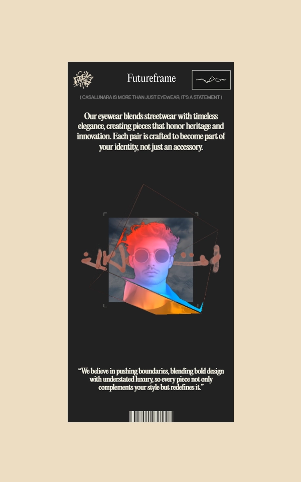 Iphone showing the FutureFrame website