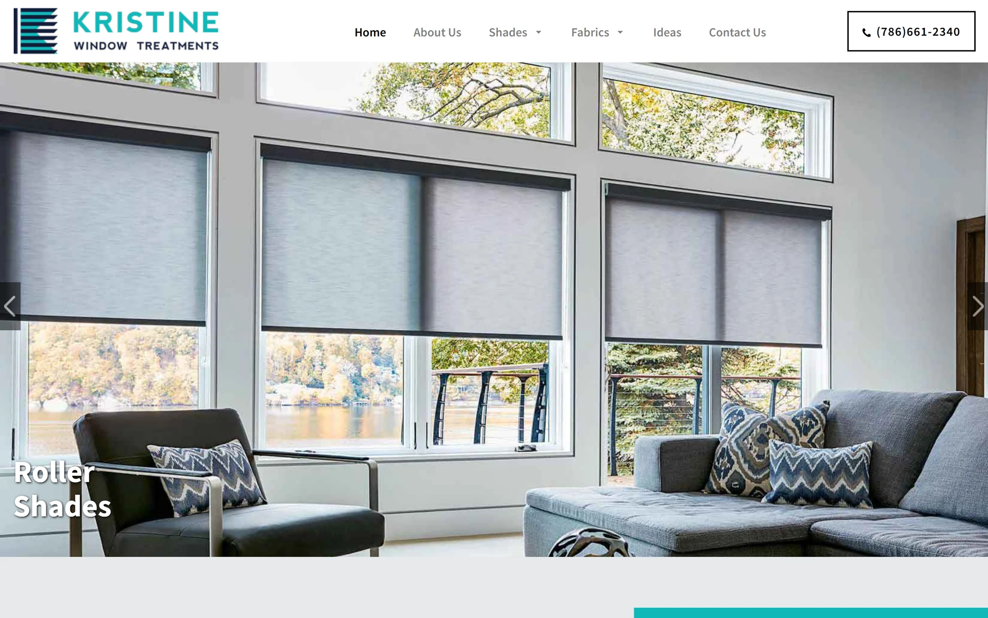 Kristine Window Treatments homepage