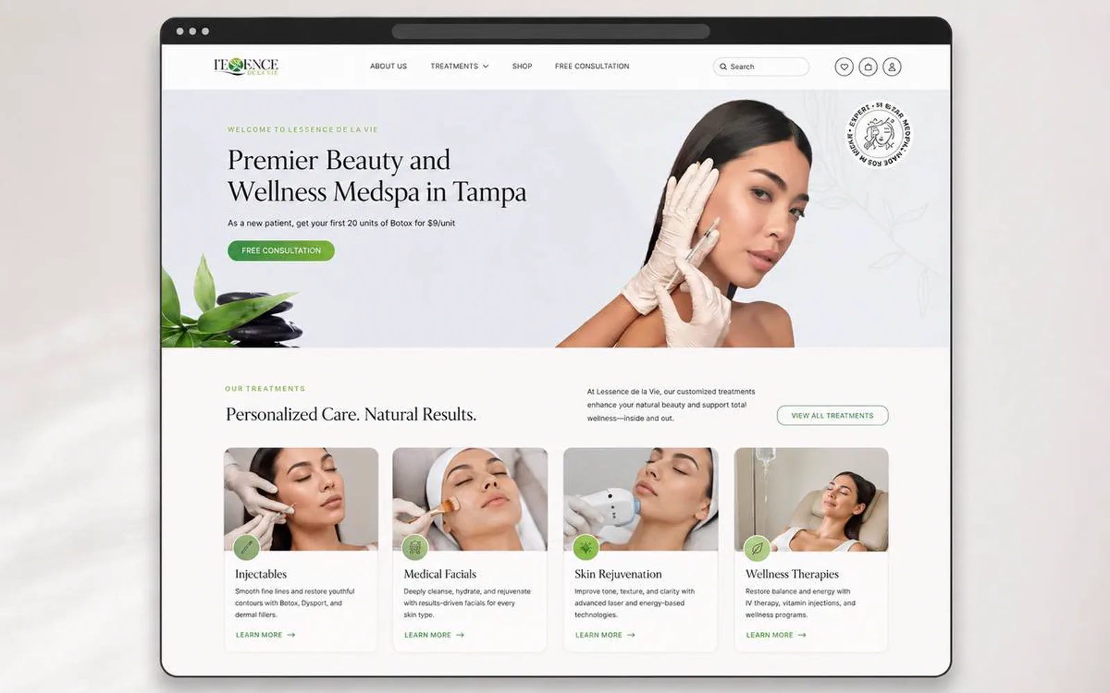 Lessence De La Vie website project preview