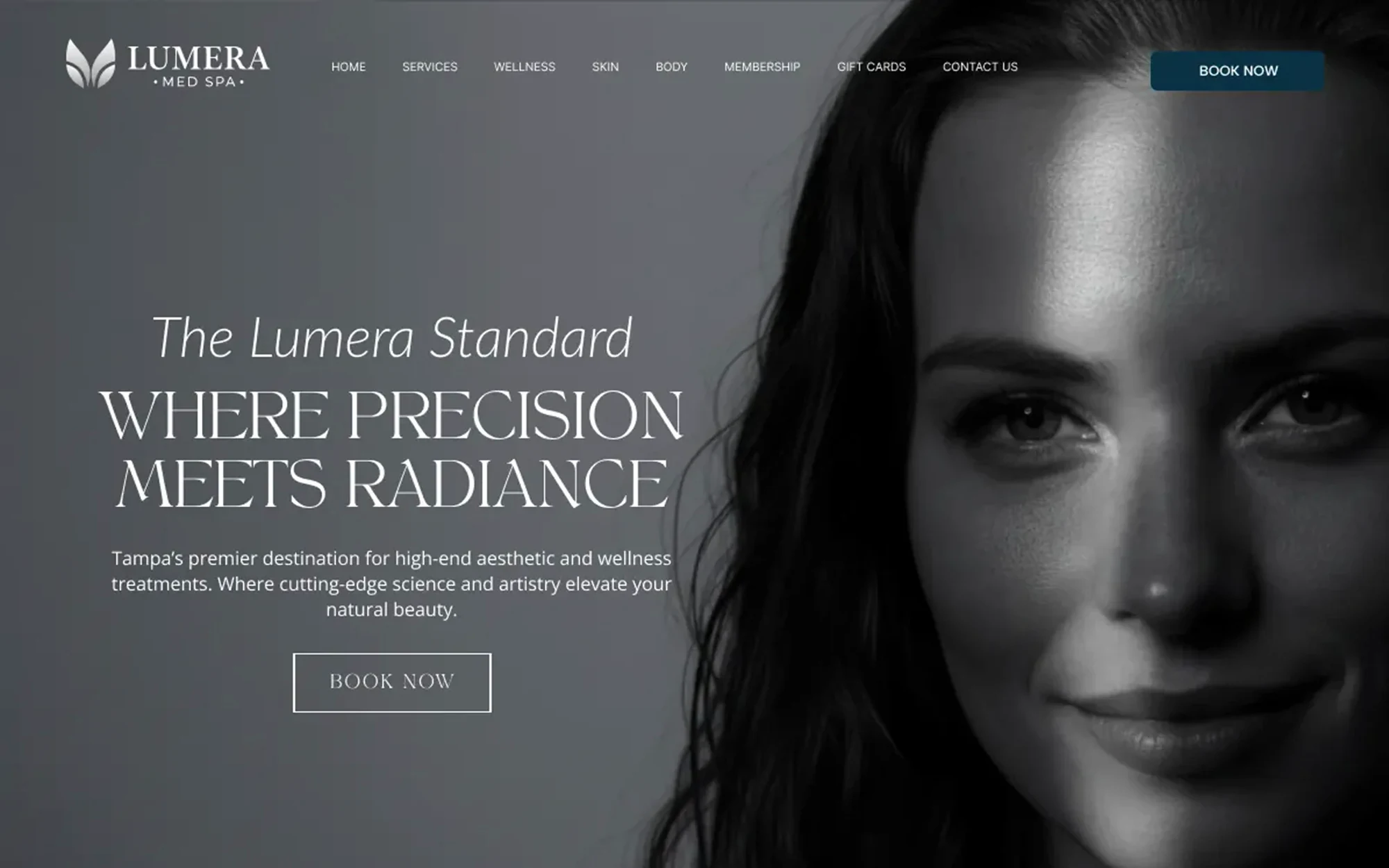 Lumera Med Spa homepage