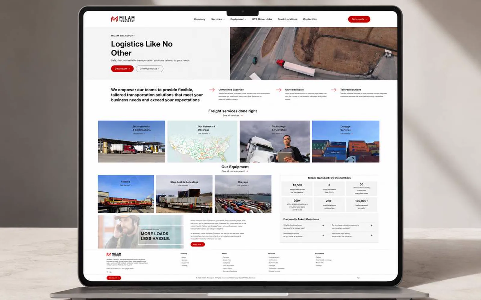 Milam Transport project visual 7