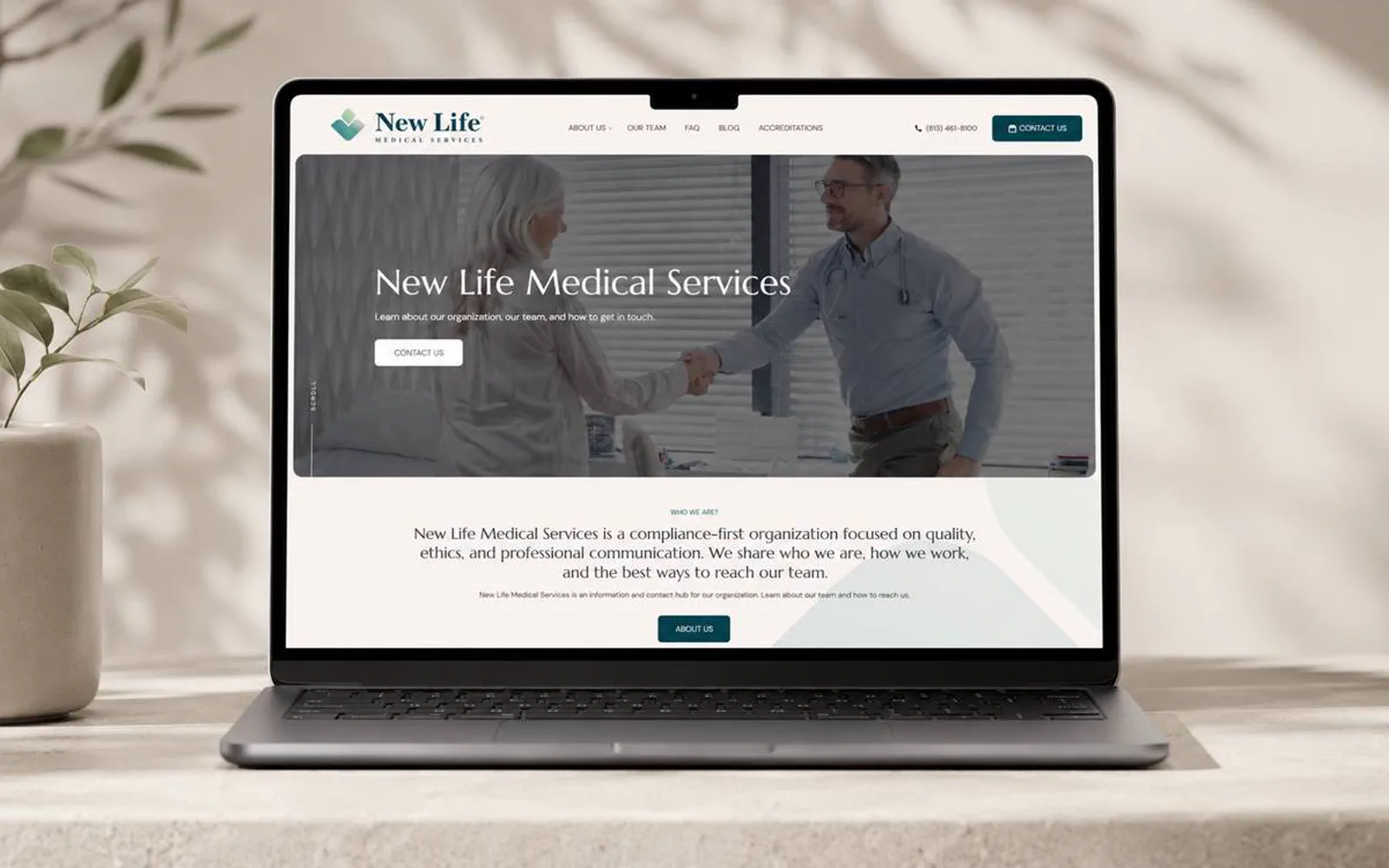 New Life Medical Services website project