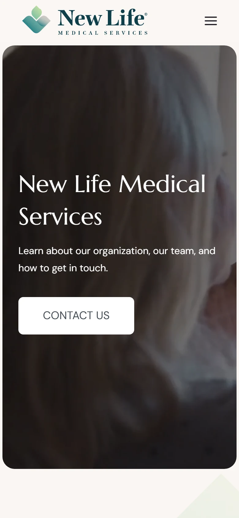 Homepage on a phone