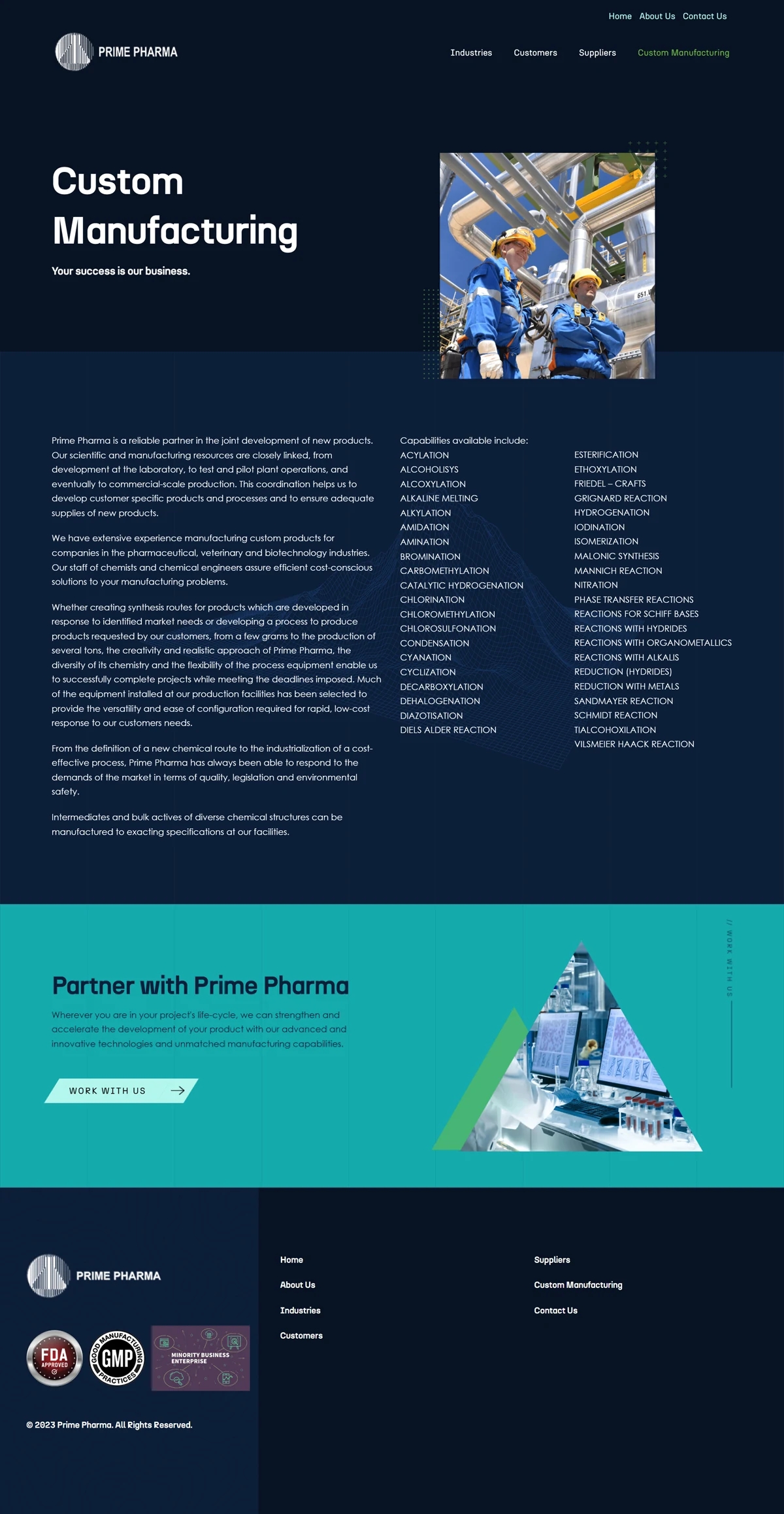 Manufacturing page, full length