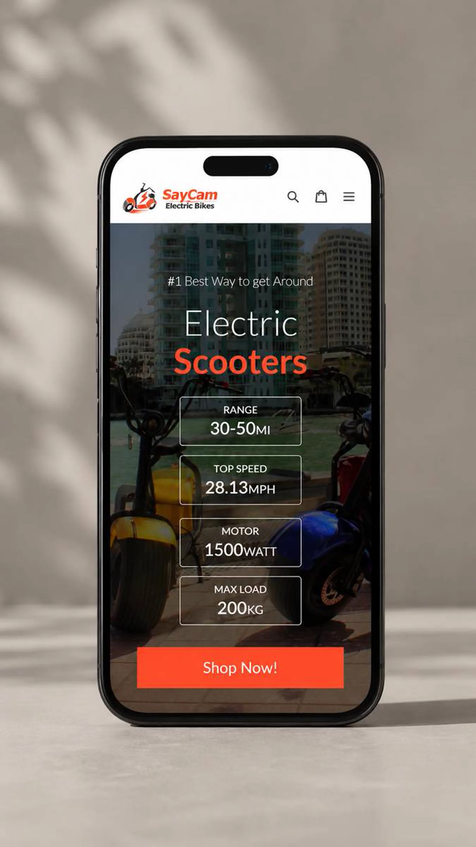 SayCam Electric Bikes project visual 3