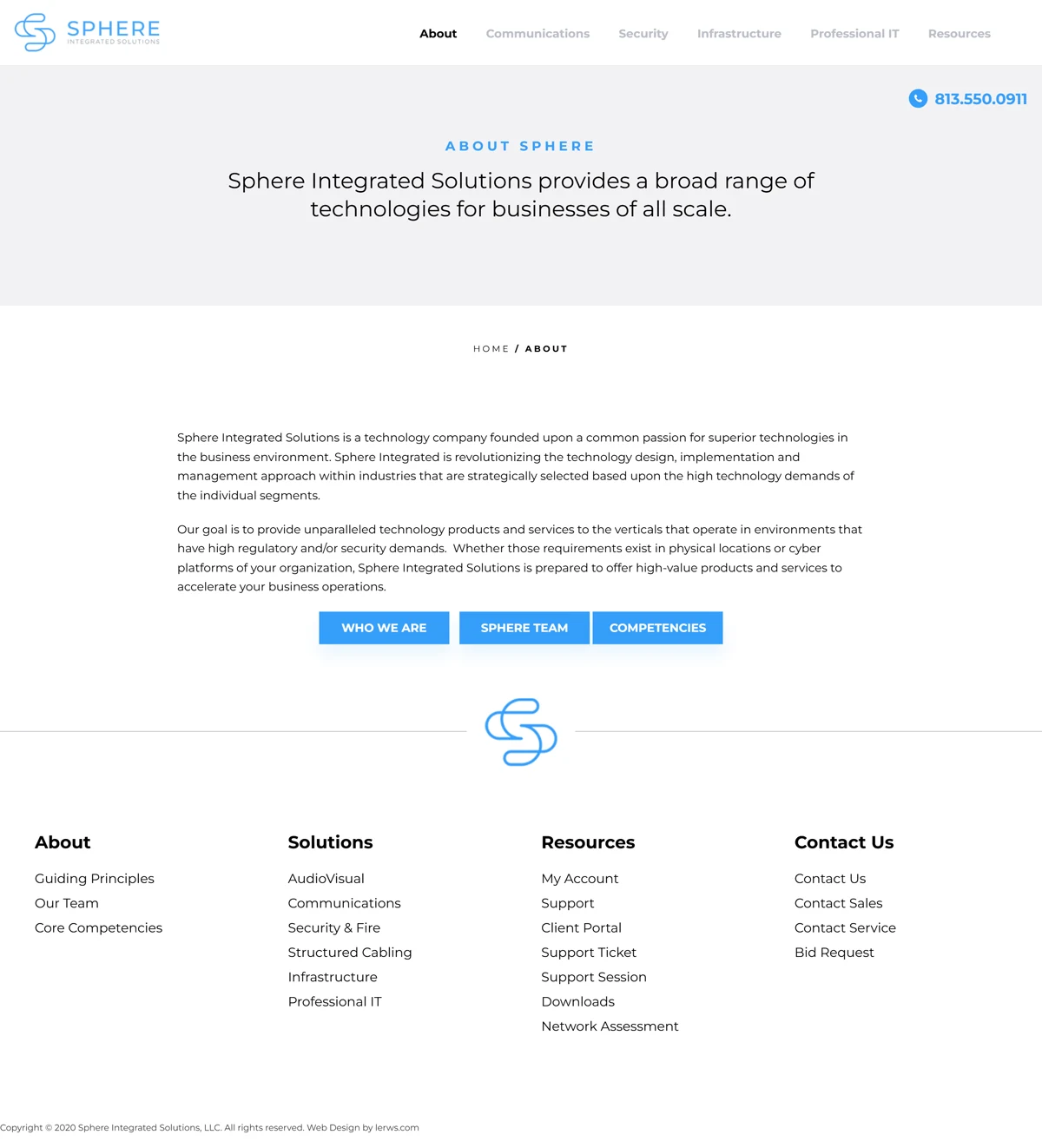 Página de nosotros, completa