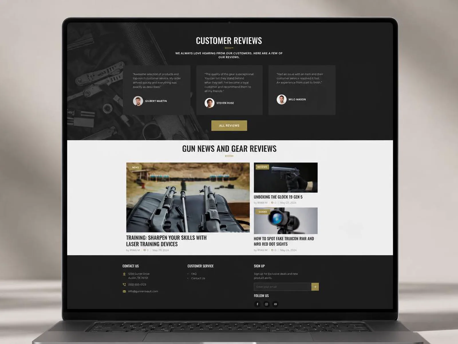 Tactical Gear E-commerce project visual 3