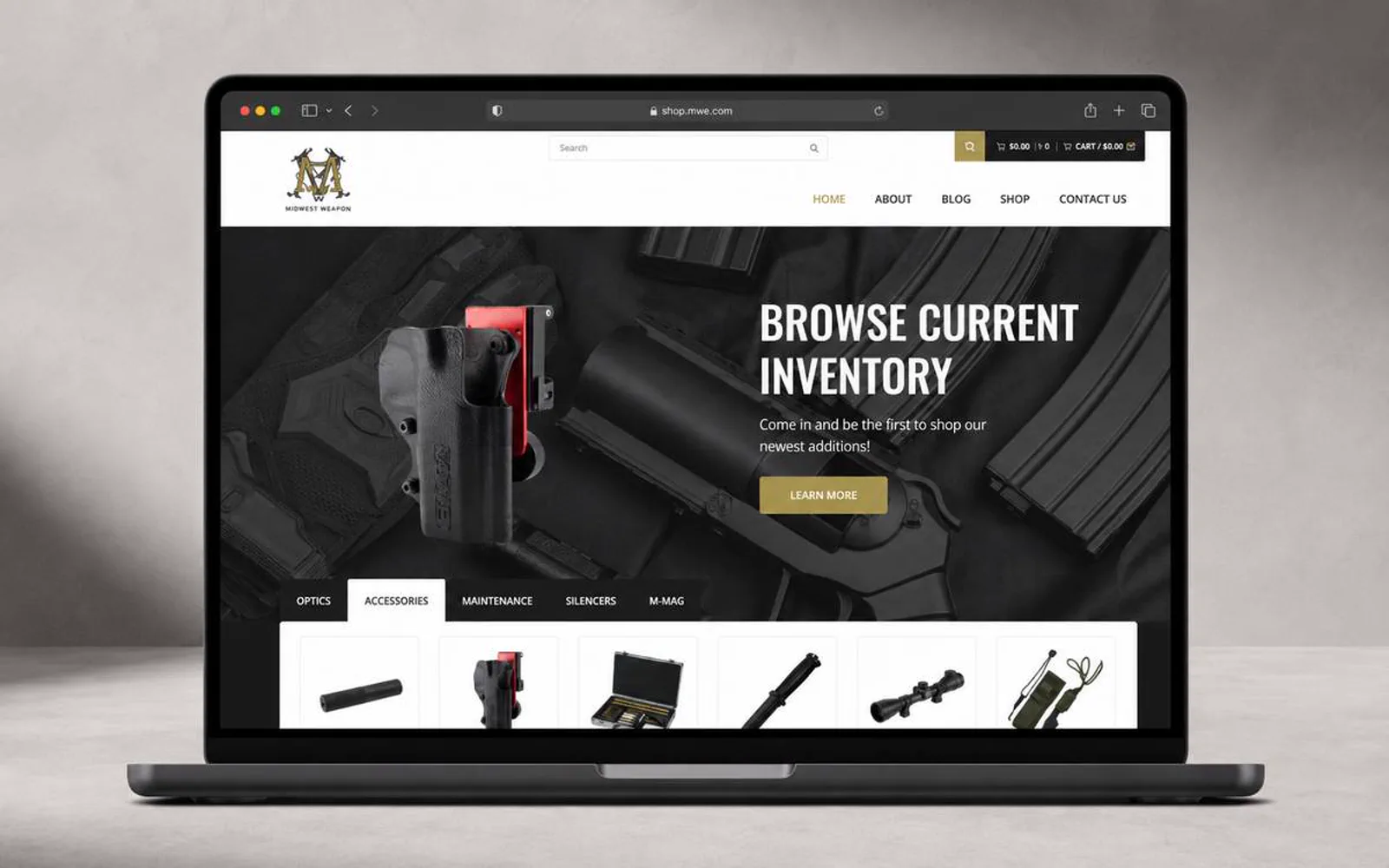 Tactical Gear E-commerce project visual 4