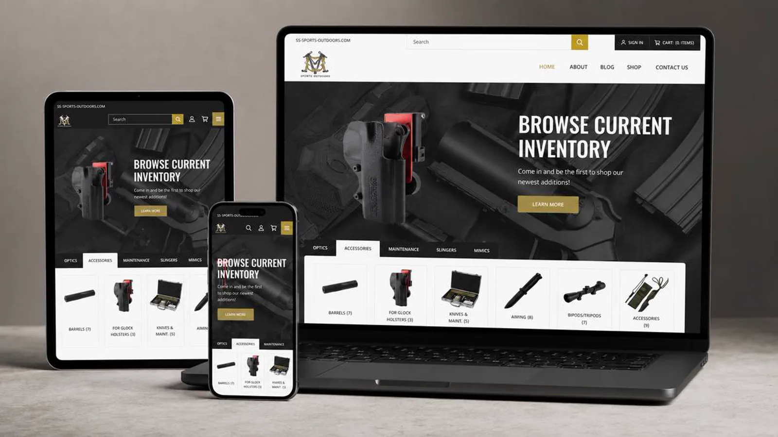 Tactical Gear E-commerce project visual 6
