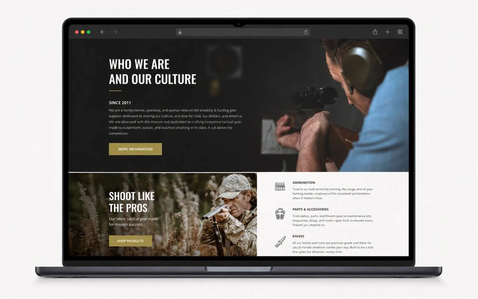 Tactical Gear E-commerce project visual 7