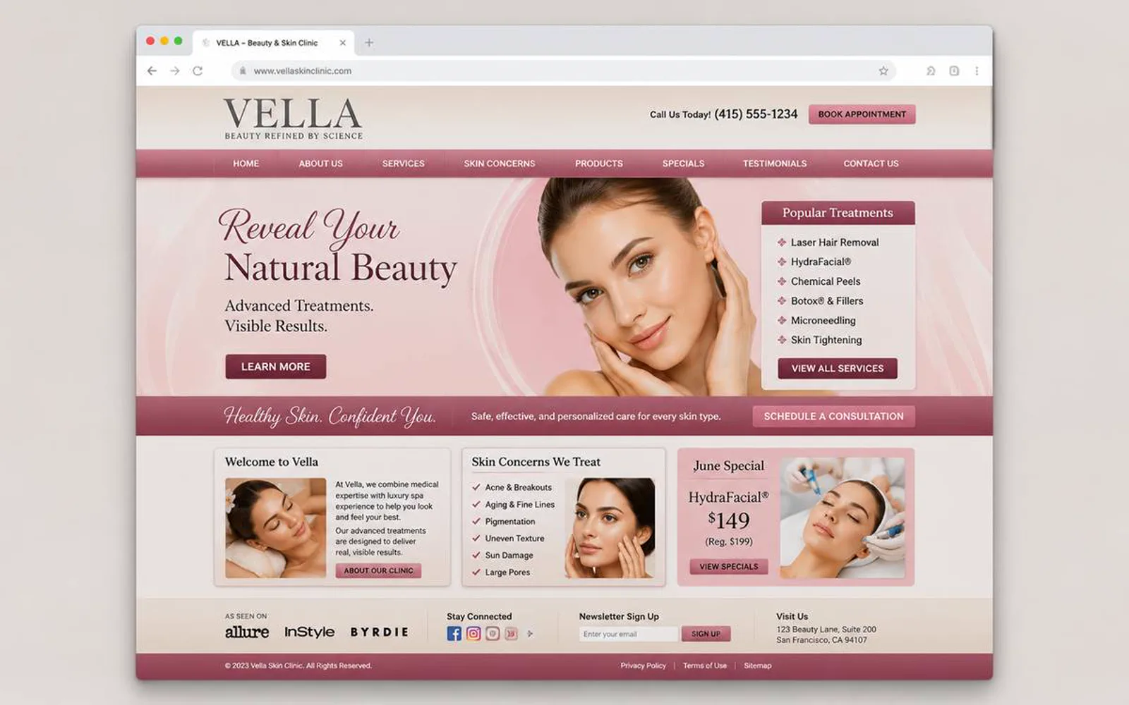 Vella Med Spa project visual 2