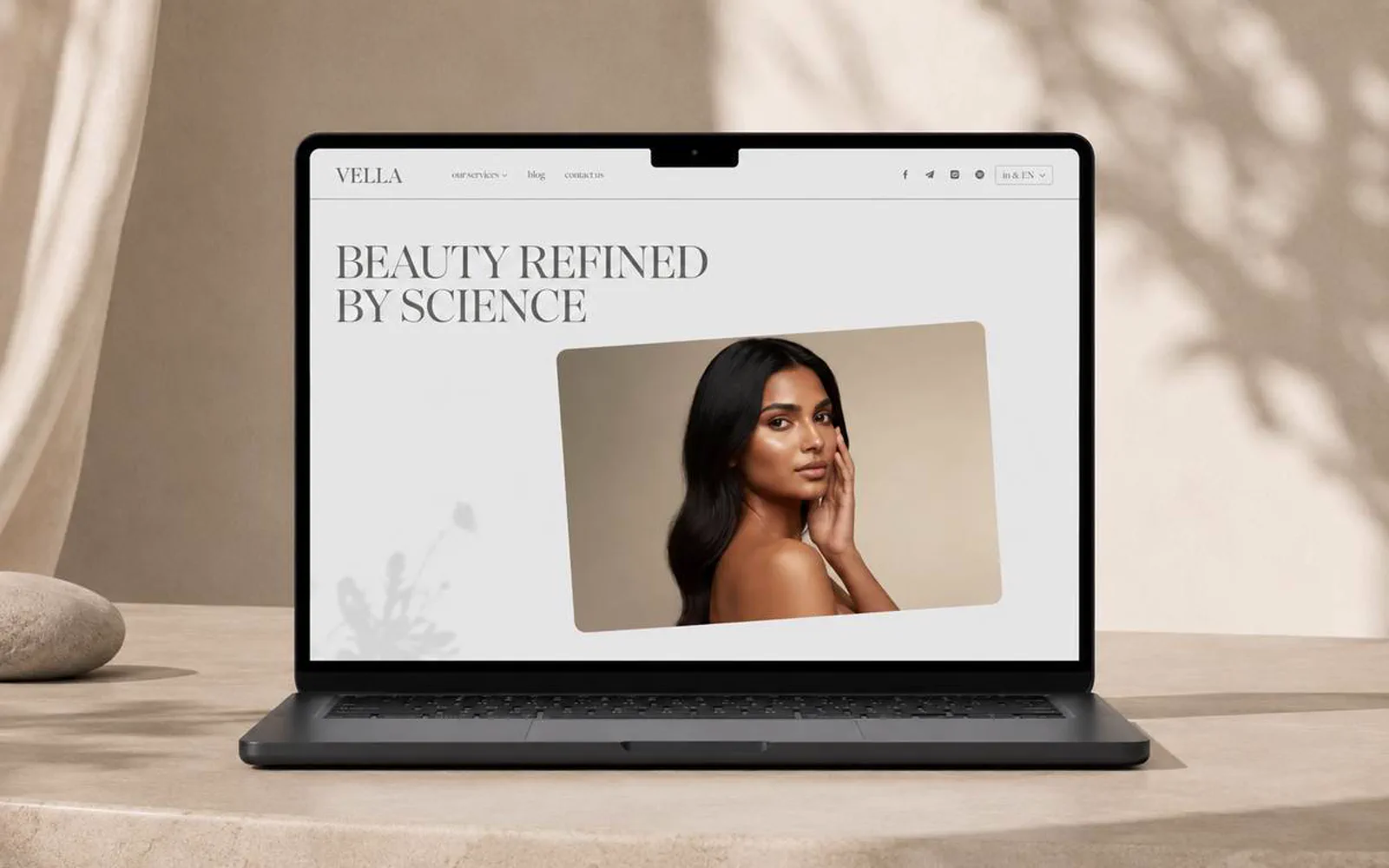 Vella Med Spa website project cover