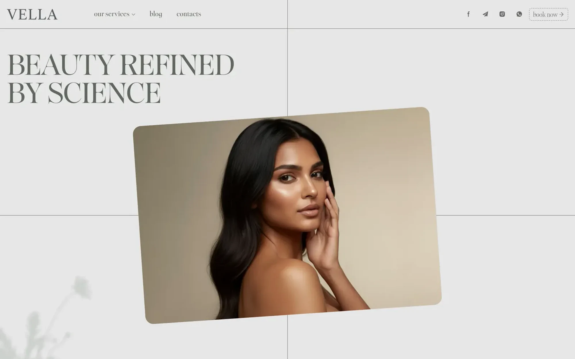 Vella Med Spa homepage