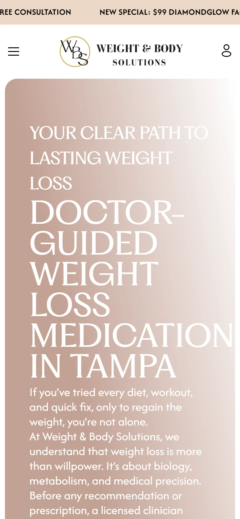 Medication page on a phone