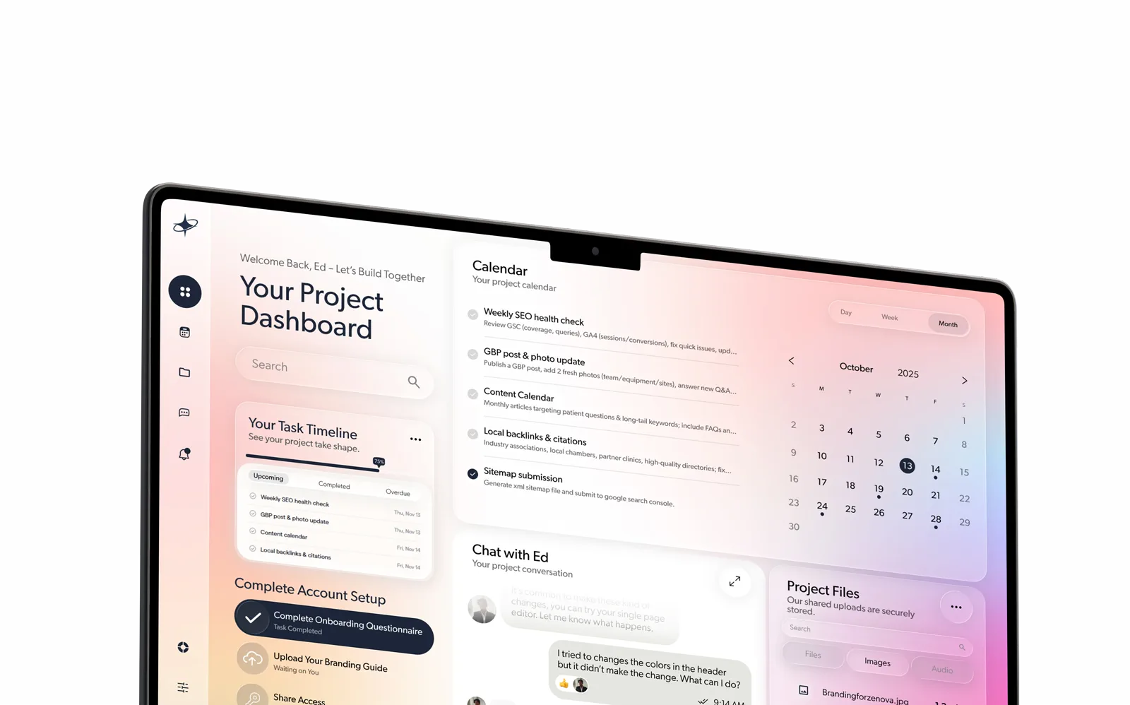 Zenova website project